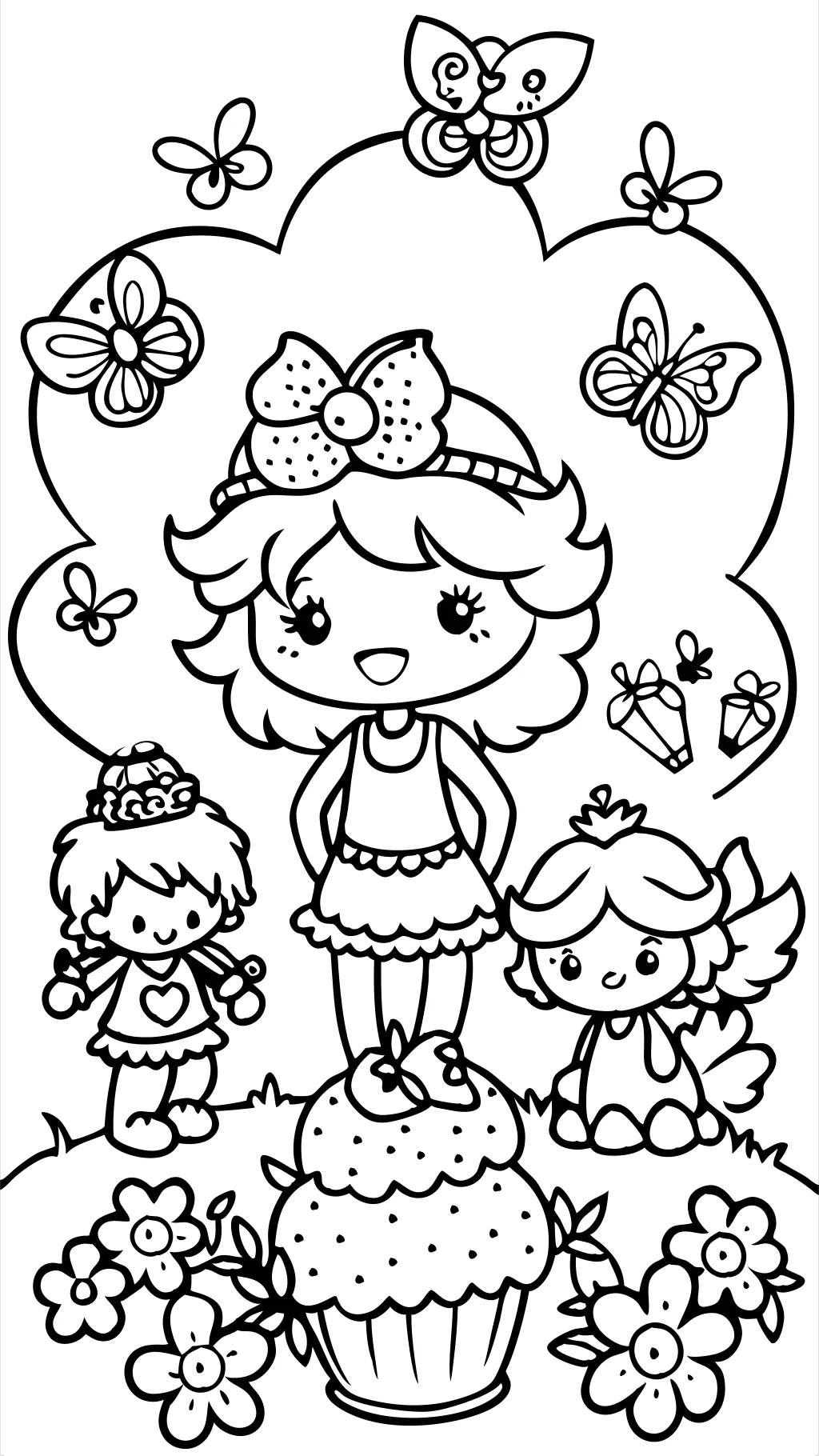 coloring pages strawberry shortcake and friends